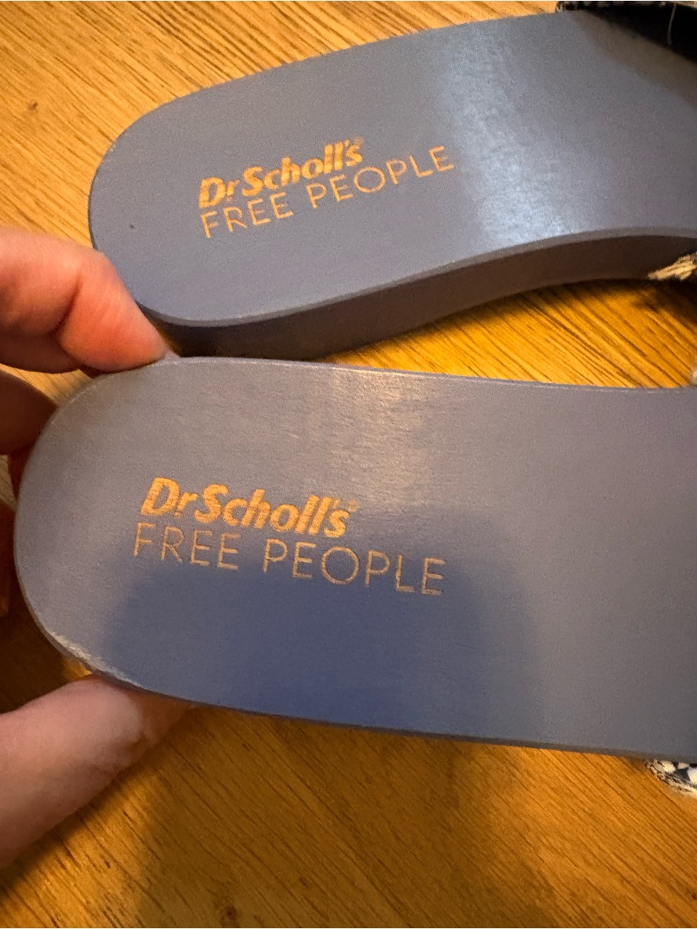 Dr. Scholl’s x Free People Collab Denim Blue Clogs size 9-9.5 - Picture 3 of 5